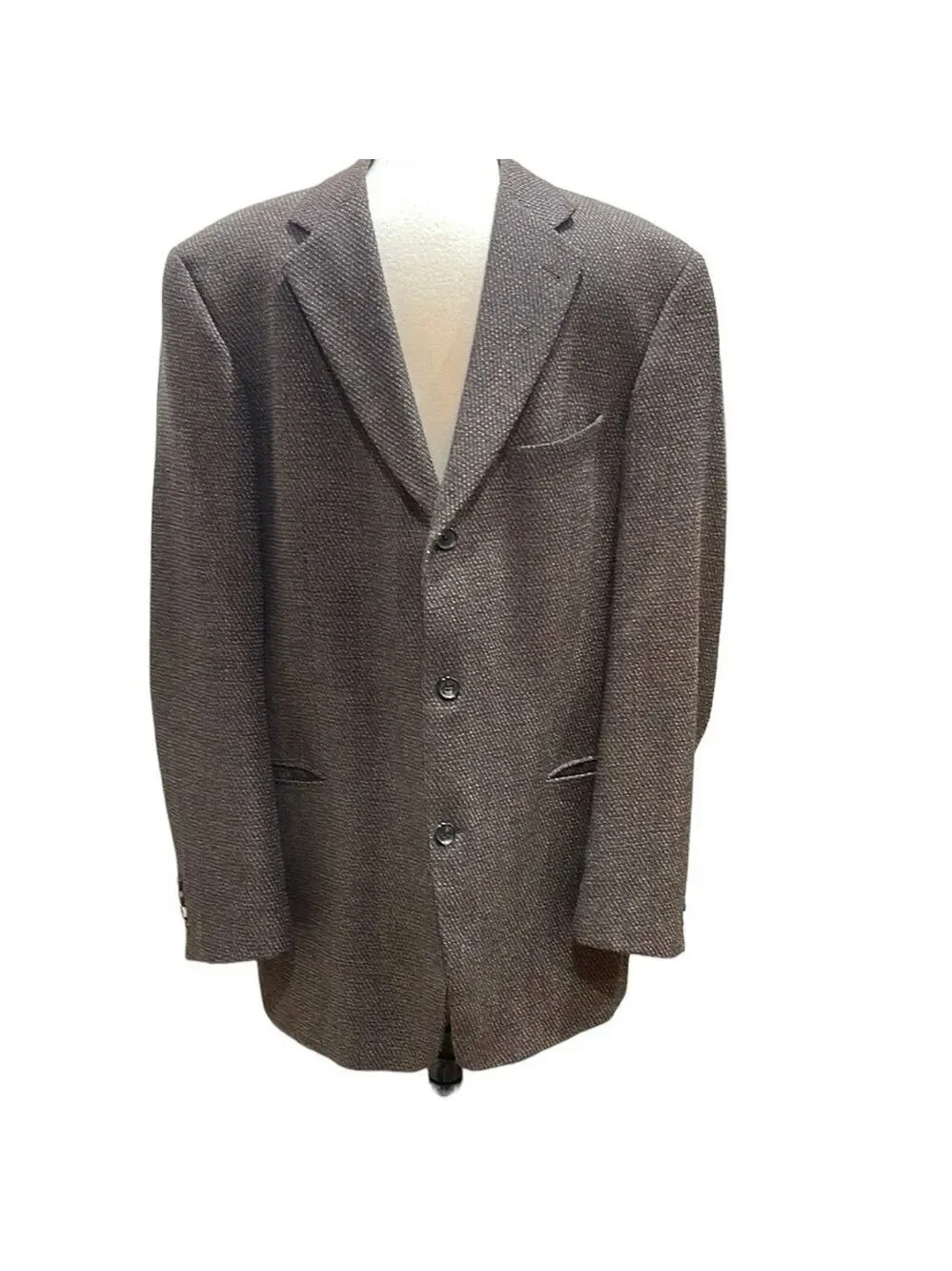 Hugo Boss Einstein Wool Cashmere Brown Tweed Blazer SZ  44L